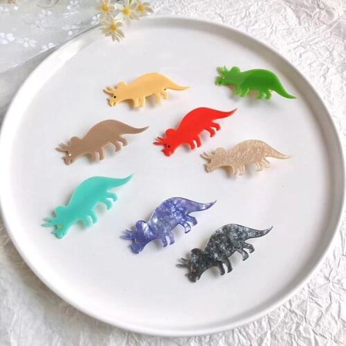 Japanese and Korean girl hairpin dinosaur personality hair ornament soft cute versatile headdress cute animal hair clips