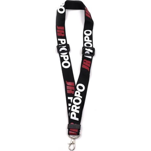 Brand New and High Quality JR PRO RC Transmitter Strap Lanyard Black NEW JR PRO Transmitter Neck Strap For F