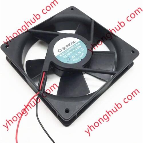 SUNON KD1212PTS2-6A DC 12V 3.6W 120x120x25mm 2-Wire Server Cooling Fan