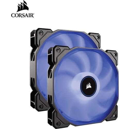 CORSAIR AF140 LED Low Noise Cooling Fan, Single/Dual Pack - Blue/Red 140 mm