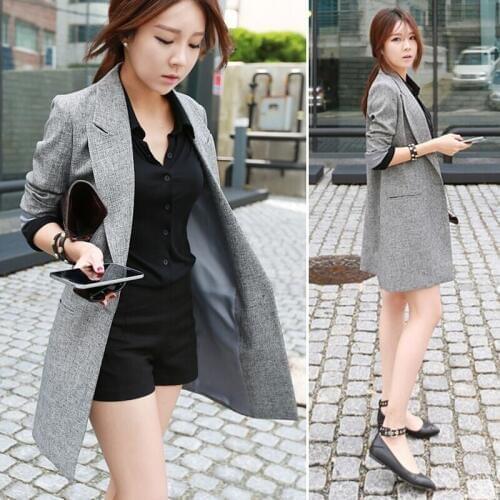 Womens Clothing 2018 New Long Section Slimming Casual Small Thin Jacket Women