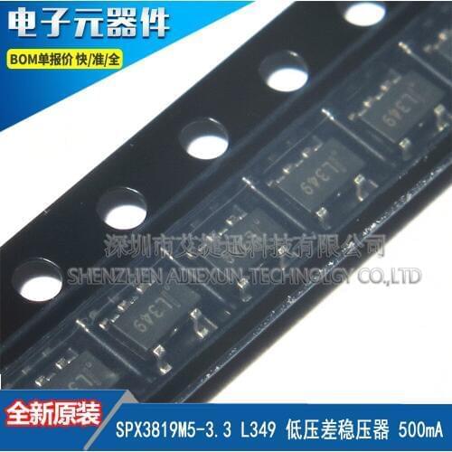 100PCS 100% New and original SPX3819M5-3.3 L349 500mA SOT23-5 in stock