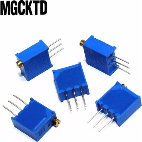 100pcs 3296W-1-102LF 3296W 1K Trimpot Trimmer Potentiometer