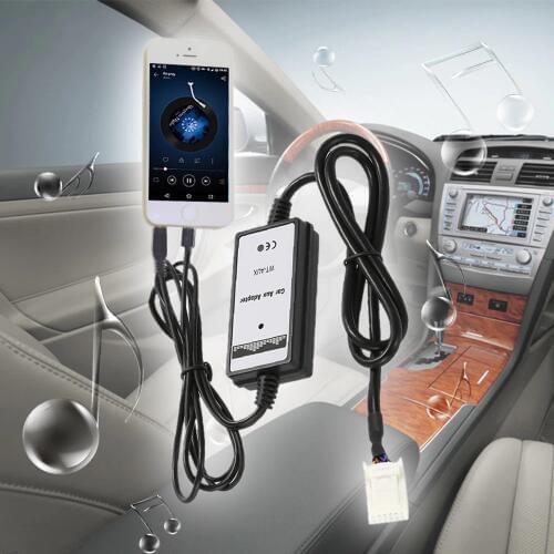 3.5mm Aux Audio MP3 Interface Adapter for Toyota USB charging for iPhone5 6 6s 6plus