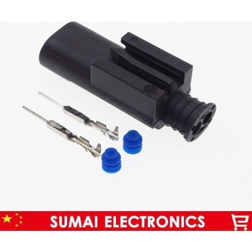 50 sets 2Pin 1-967570-3 1.0mm male part Auto connector,water Temp sensor plug,Car Temp Electrical connector for BMW,Buick