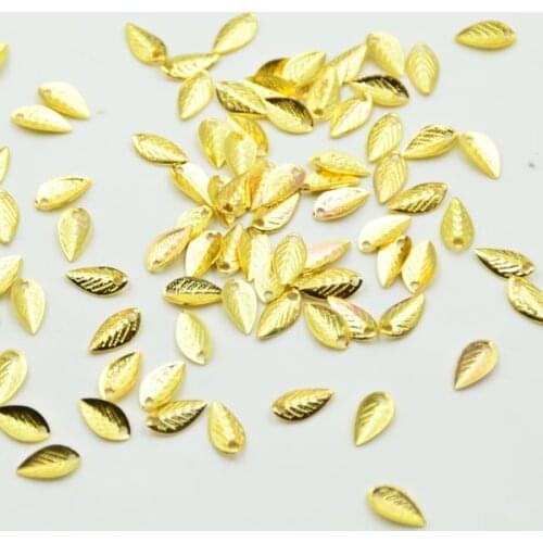 50PCS Gold/silver Color Plated Zinc Alloy Leaves Charms Diy Jewelry Findings Jewelry Accessories wholesale