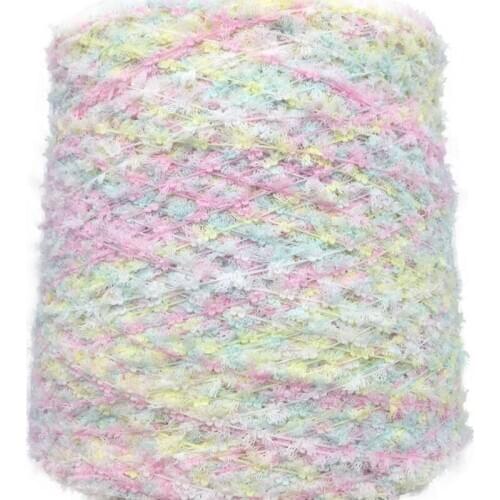 500g/ball Butterfly Featured Yarn Fresh Girl Pink Mesh Hand Mixing Thread Wiring