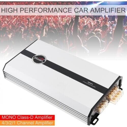 Car Amplifiers 4 Channel Class D Digital Aluminum Alloy High Performance Car Stereo Amplifier Car Media Systems for Car / Home