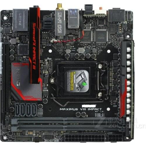 Used Desktop Motherboard Asus MAXIMUS VIII IMPACT Motherboard socket LGA 1151 DDR4 mainboard on sales