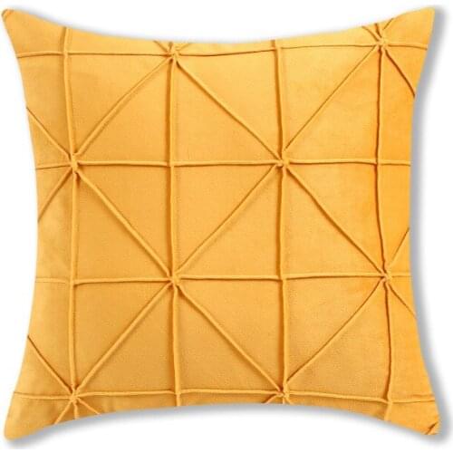 Velvet Simple Throw Pillows Office Chair Living Room Pillowcase Floor Pillows Seat Cushion Decoration Flocking Sofa Cushions