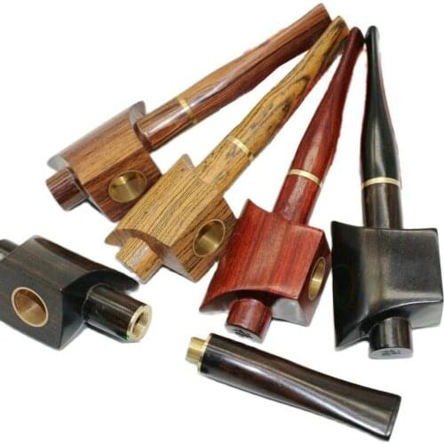 Red sandalwood pipe, Bending Type smoking pipe,hand tobacco pipe,wooden tobacco smoking pipes