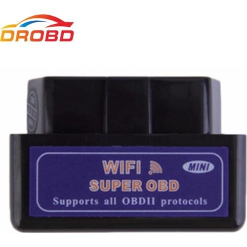 Newest Black Mini WiFi ELM327 V1.5 OBD2 Car Auto Diagnostic Scan Tool Code Reader ELM 327 Wifi For iPhone/iPad For iPod/Android