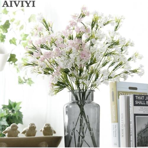 Simulation Gypsophila colorful starry artificial flowers living room home party decoration plastic fake flower wedding decorativ