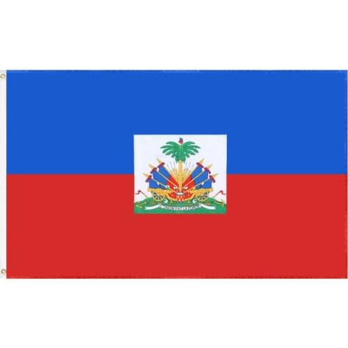 JiaHao Wholesale 100% Polyester Double Stitched Stock 3x5ft Haiti Flag