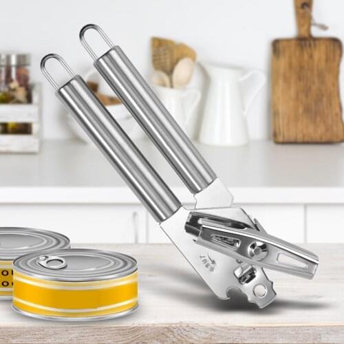 Stainless Steel Can Opener Creative Multifunctional Bottle Opener Wine Beer Bottle Can Corkscrew for Kitchen Home Bar