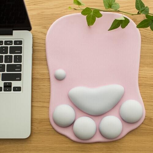 Cute Cartoon Cat Claw Mouse Pad Silicone Protect Wrist Mouse Pad High Quality Computer Gaming Mouse Office Pad Mouse