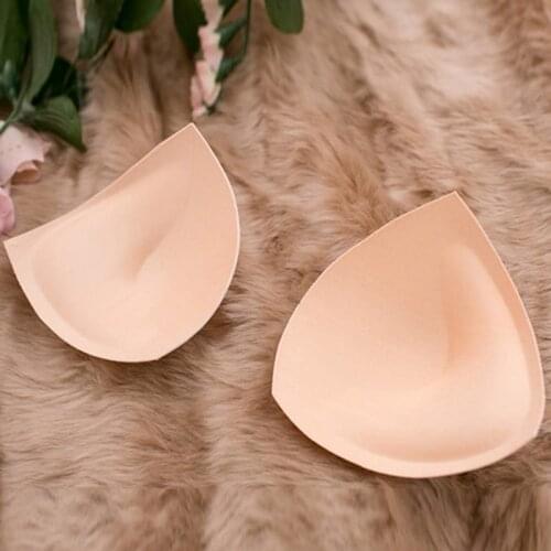 1pair Women Intimates Accessories Sponge Swimsuit Breast Push Up Bra Padding Chest Enhancers Bra Foam Insert Chest Cup Stickers