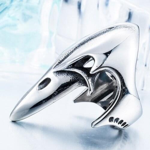 New Retro Long Birds Beak Shape Ring Mens Ring Fashion Metal Animal Ring Accessories Party Jewelry