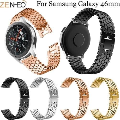 New arrival 22mm Metal Bracelet watch band for Samsung Galaxy 46mm Wristband Replacement For Samsung Gear S3 watches strap
