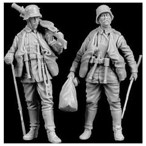 New Unassembled 1/35 ANCIENT Soldiers with Sack Resin Figure Unpainted Model Kit