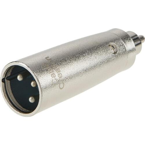 XLR Male to RCA Male Adapter,3Pin XLR to RCA Converter, RCA to XLR Microphone HiFi Stereo Audio Connector, Silver