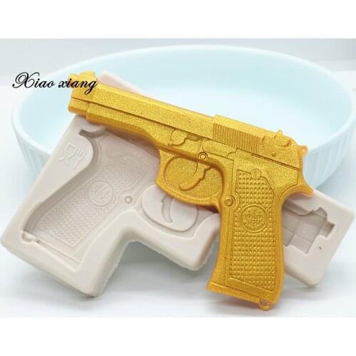 Gun Silicone Molds For Baking Kitchen Resin Baking Tools Dessert Pistol Chocolate Lace Decoration DIY Cake Pastry Fondant Mould