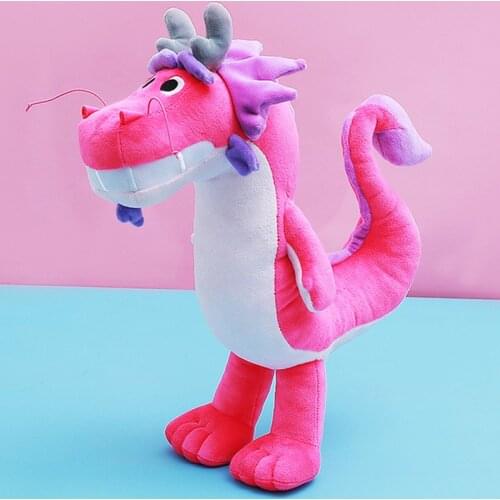 Wish Dragon Anime Plush Toy Stuffed Animal Soft Dinosaur Dolls Birthday Gift for Children Cartoon Kawaii Plush U Shape Pillow