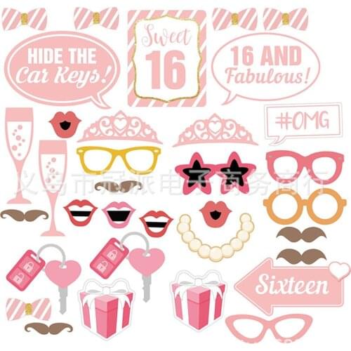 Sweet 16 Flower Season Girl 16 Years Old Happy Birthday Party Adult Gift Girl Princess Celebration Party