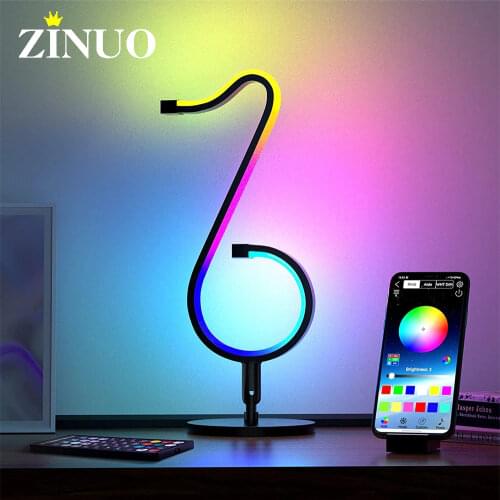 RGB Led Note night light Bluetooth-Dimmable app remote controled table wall lamp coloful lamp for home room bedroom decoration