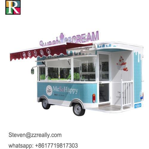 RL-D42 Mobile shop mobile food truck With back door for sale europe