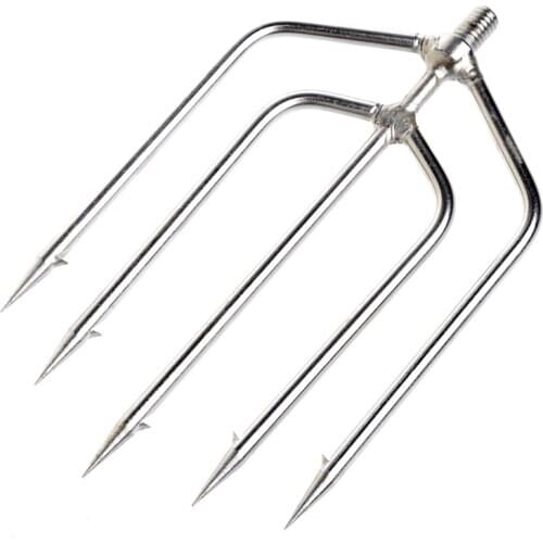 2021 Top Stainless Steel Prong Harpoon Fish Fork Fishing Ice Breaker AccessoryTackleTool