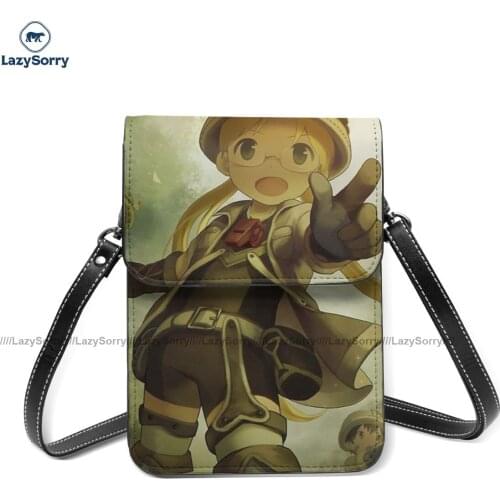 Made In Abyss Shoulder Bag Business Student Mobile Phone Bag Gift Reusable Leather Bags