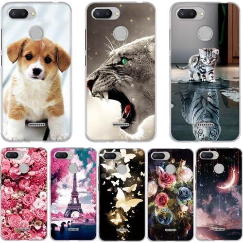 Silicone Case For Xiaomi Redmi 6 Cases Full 360 Protection Soft Tpu Back Cover New Shell For Xiaomi Redmi6 Bumper Redmi 6 Coque