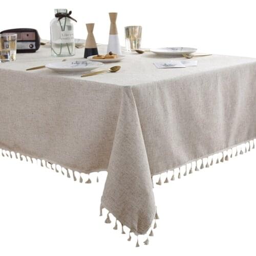 Table Cloth Linen Rustic Plain Color Table Cover Rectangle Tablecloth For Table Cloth Linen Lace Tablecloth Dining Table Cover