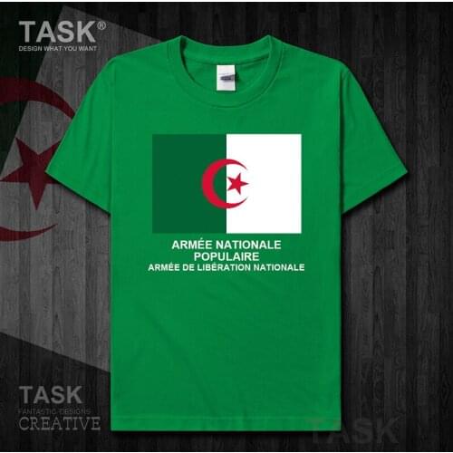 Army Republic of Algeria Algerian Islam DZA new Tops t shirt Military Tactical country Short sleeve cotton sports sweatshirt 01