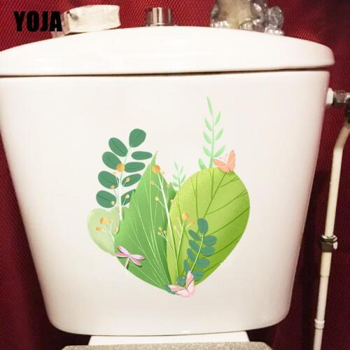YOJA 18.1X22.6CM Pattern Butterfly Bathroom Wall Stickers Home Decoration For Toilet Decal T3-1247