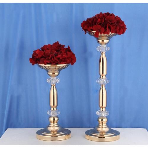 10Pcs/Lot Table Candle Holder Plating Crystal Candlestick Geometric Romantic Candle Holders for Wedding/Dinner Decoration ZZT035