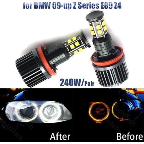 120W 6000K white H8 LED Angel Eyes Led Marker Lights for BMW 2009-up Z Series E89 Z4