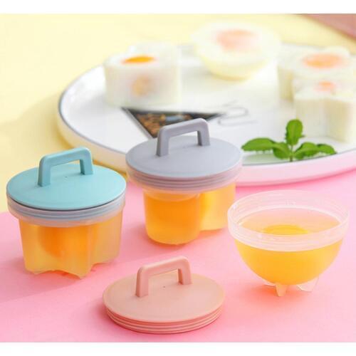 4Pcs Egg Poacher Star Heart Flower Shape Form Maker Steamer Cooking Kitchen Tool