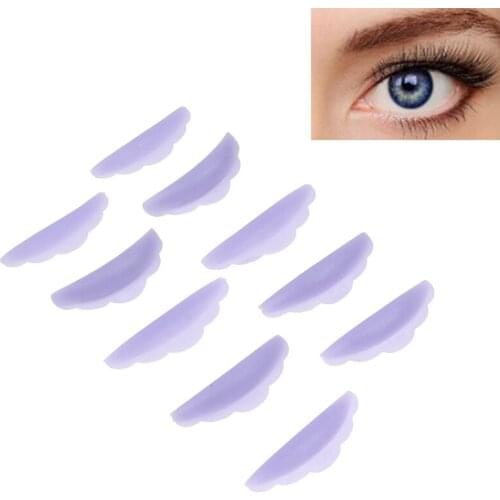 5Pairs Eyelash Perming Pad Silicone Curler Rods Lashes Lift Shield Tool Patches