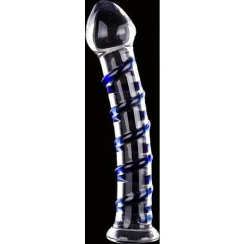Glass texture anal plug dildo big ball crystal butt plug sex toys female male masturbation products