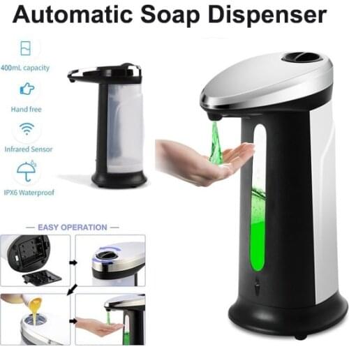 400ML Automatic Soap Dispenser Durable Non-contact Smart Sensor Hand Sanitizer Container