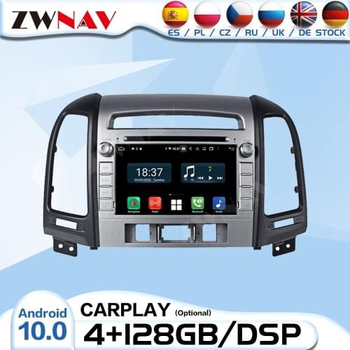 Carplay 128G 2 Din Android Radio Receiver For Hyundai Santa Fe 2012 2013 2014 2015 Auto Audio Stereo Video Player GPS Head Unit