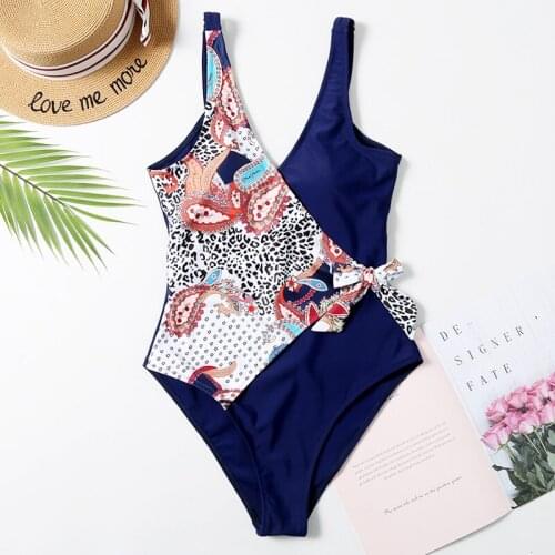 European And American Printed Bikini Hot Style Swimsuit Womens Cross-border Foreign Trade Swimwear