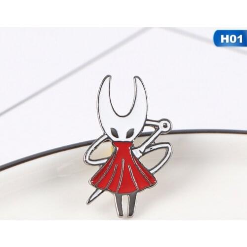 Cartoon Badge Decoration On Backpack Clothing Decorative Bag Brooches Fashion Jewelry Game Hollow Knight Pins Metal Brooch Pin