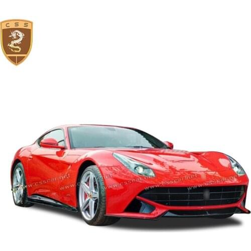 For Ferrari F12 Carbon Fiber RZ Style Revo Zport Front Lip Splitter Side Skirts Rear Wing Spoiler Body Kit