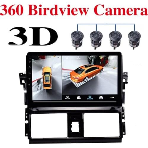 For TOYOTA Fortuner Yaris VIOS XP130 Car Multimedia GPS Radio Navigation NAVI Player Integrated CarPlay 360 BirdView 3D