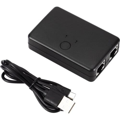 Two-port Network Interface Switch Mini 2 Port Rj45 Lan Hub Network Switch Box Network Switch Hub Desktop Adapter