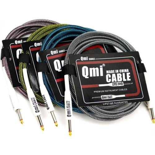 Electric Guitar Cable 3m Audio Cable Speakers Bass Electric Box Guitar Noise Reduction Shielded Cable