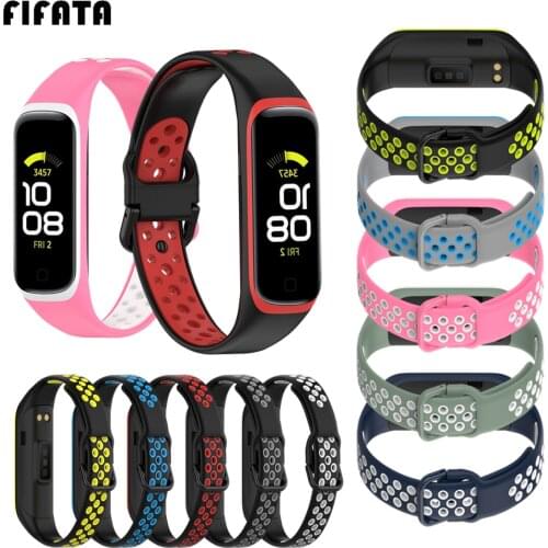 FIFATA Watchbands For Samsung Galaxy Fit 2 SM-R220 Smart Watch Silicone Bracelet For Samsung Galaxy Fit2 Wrist Strap Accessories